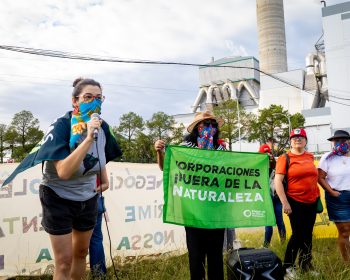Protest against CMPC and for a UN Binding Treaty